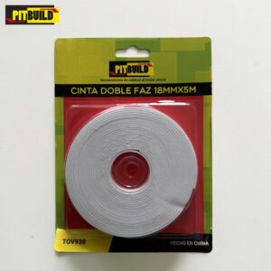 CINTA DOBLE FAZ DE 18MMx5M PITBUILD