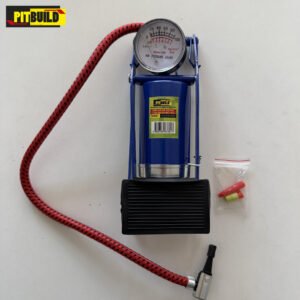 inflador pie con manometro