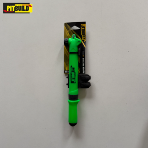 inflador VERDE FLUOR  mini a gatillo 2 valvulas