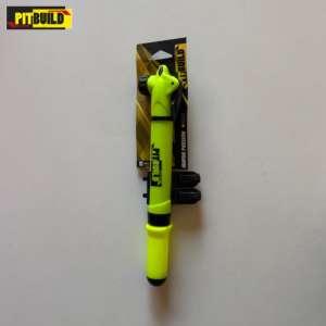 inflador AMARILLO mini a gatillo 2 valvulas