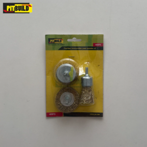 Set cepillos bronce x3 unidades para Taladro