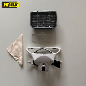 Lupa 5 de cabeza  1.0x 1.5x 2.0x 2.5x 3.5x con led