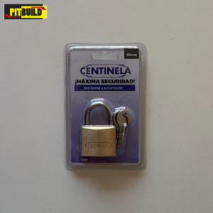 Candado bronce 40mm Doble traba CENTINELA