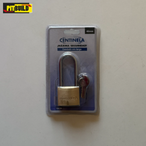 Candado ARO LARGO bronce 40mm Doble traba CENTINEL